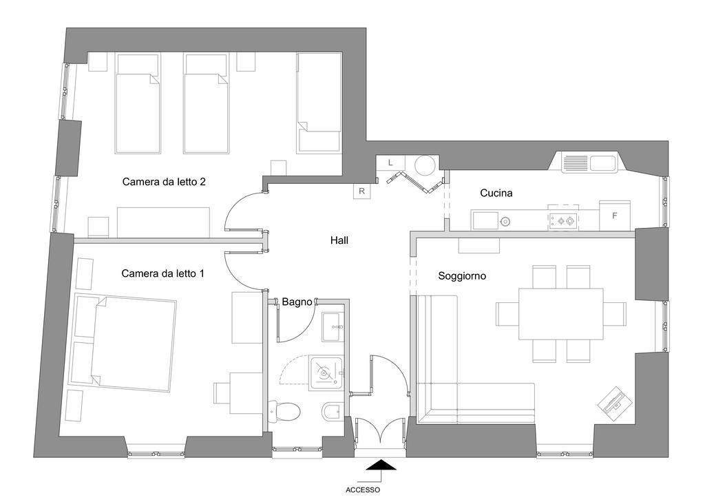 Apartment Piccolo Borgo Castelveccana Buitenkant foto